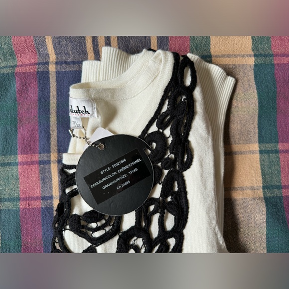 Lady Dutch High Society White Lace/Appliqué Longsleeve Top - Picture 12 of 12